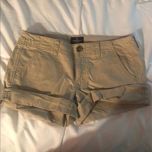 AEO Stretch Khaki Shorts